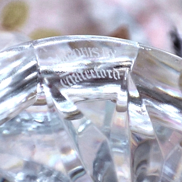 Waterford Marquis Heavy Crystal Signed Bowl Vase Trinket Dish Rose Serving Bowl - Picture 6 of 9